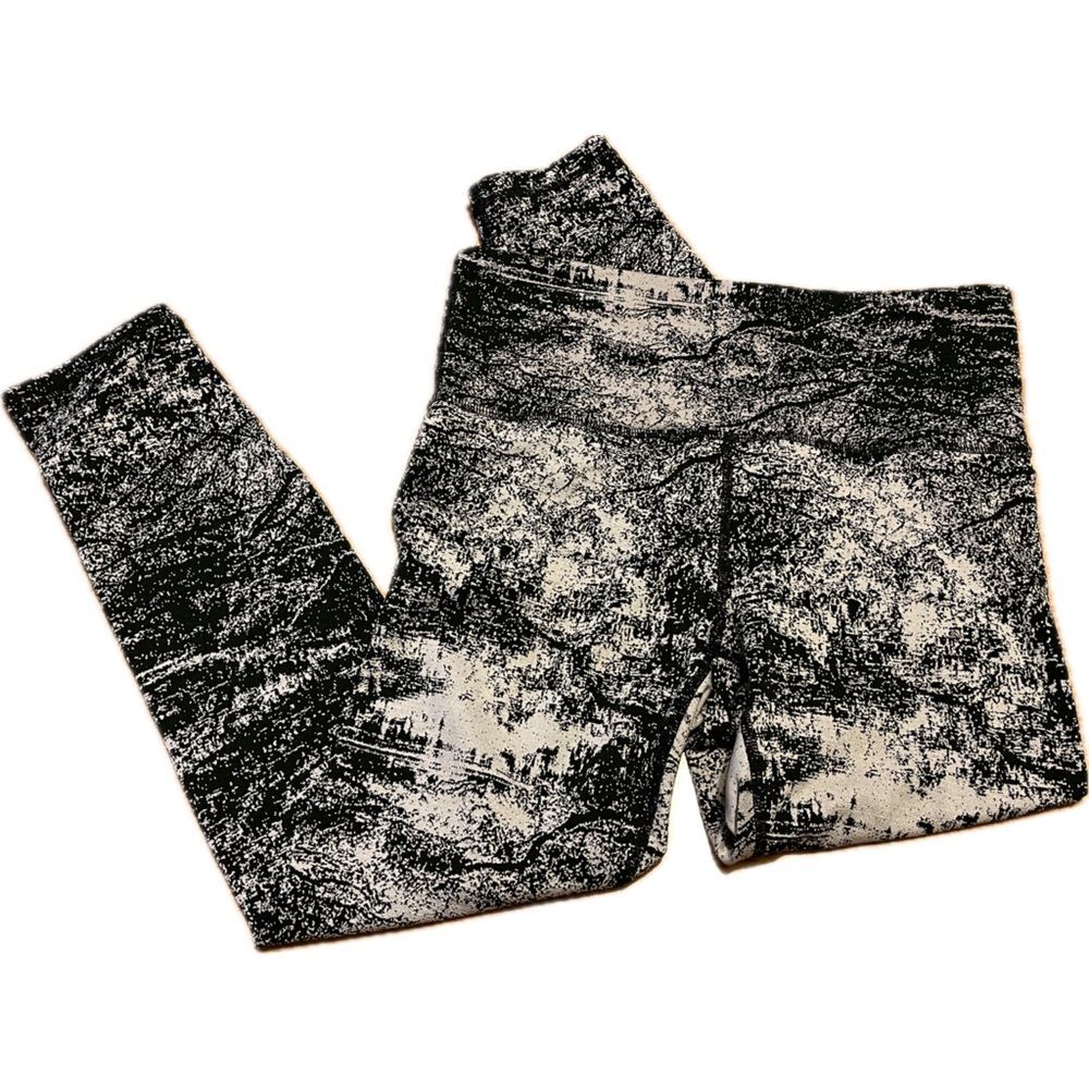 Athleta Elation Glades 7/8 Tight Flagstone Marbled Black High Waist - Picture 7 of 9